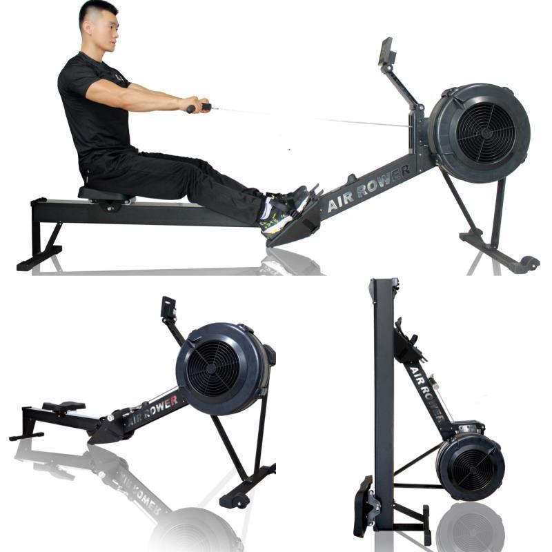 Row Machine vogatore Air indoor Rowing Machine trainer di canottaggio Attrezzatura per il fitness a casa Resistenza al vento Palestra Sport